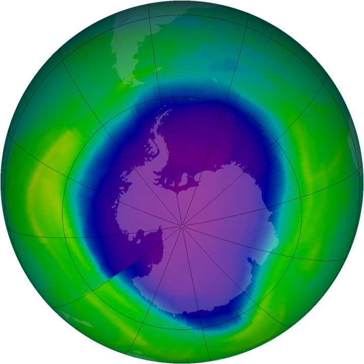 Ozone Map 1998-10-12